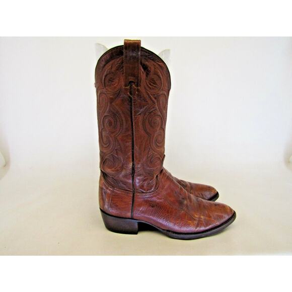 Dan Post Mens Size 10 D Brown All Leather Ostrich Claw Western Cowboy Boots main image 10